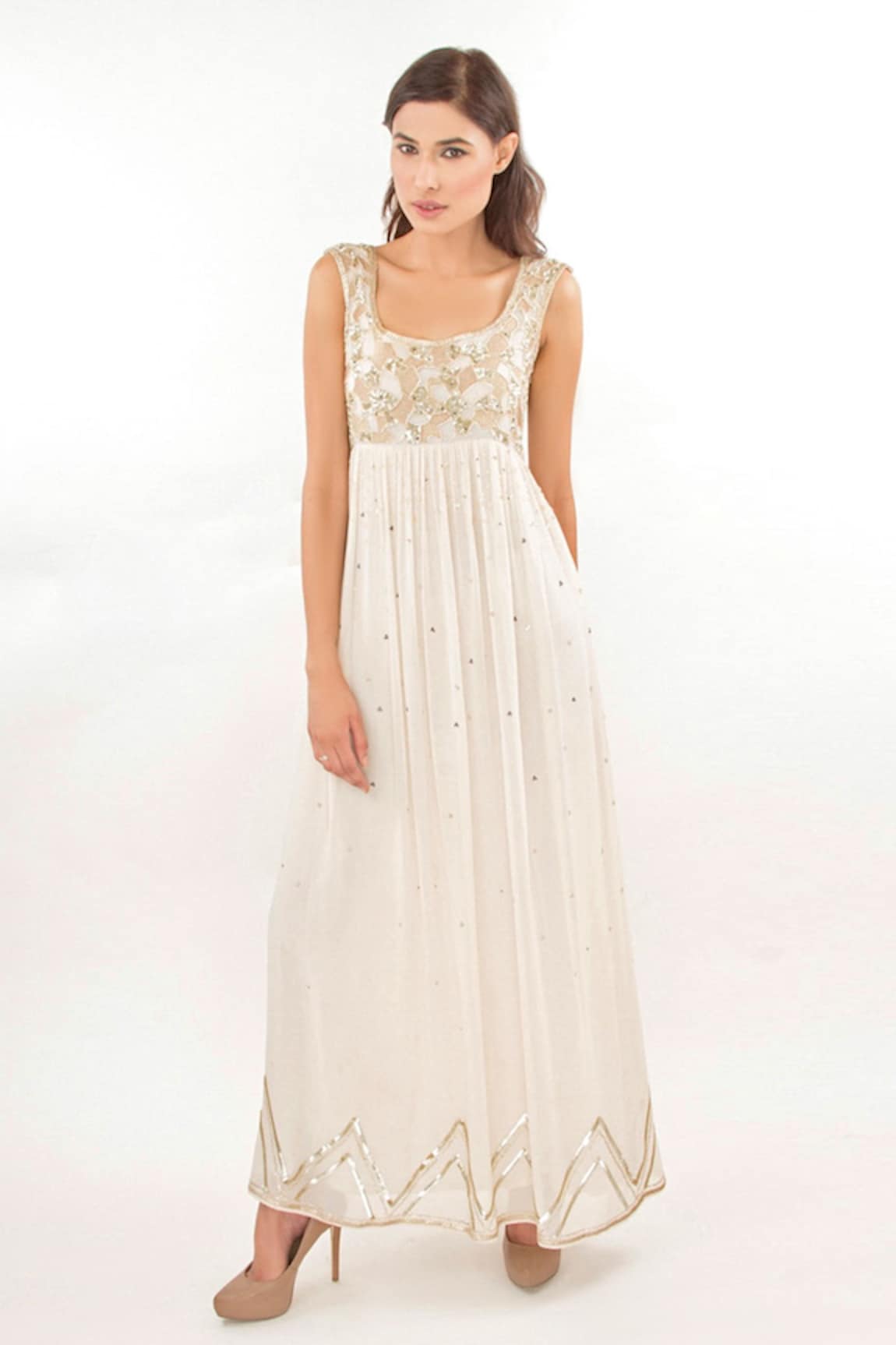 Jasmine Bains Sequin Embroidered Gown