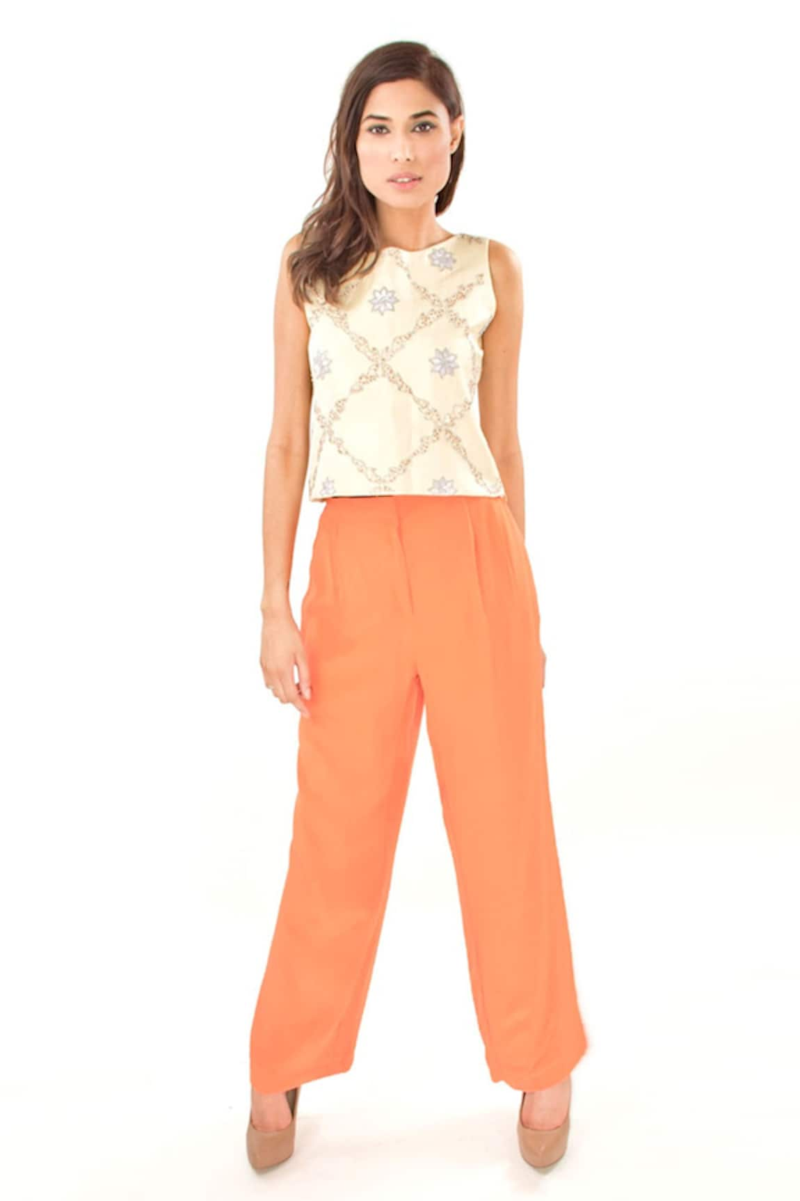 Jasmine Bains Embroidered Top & Trouser Set