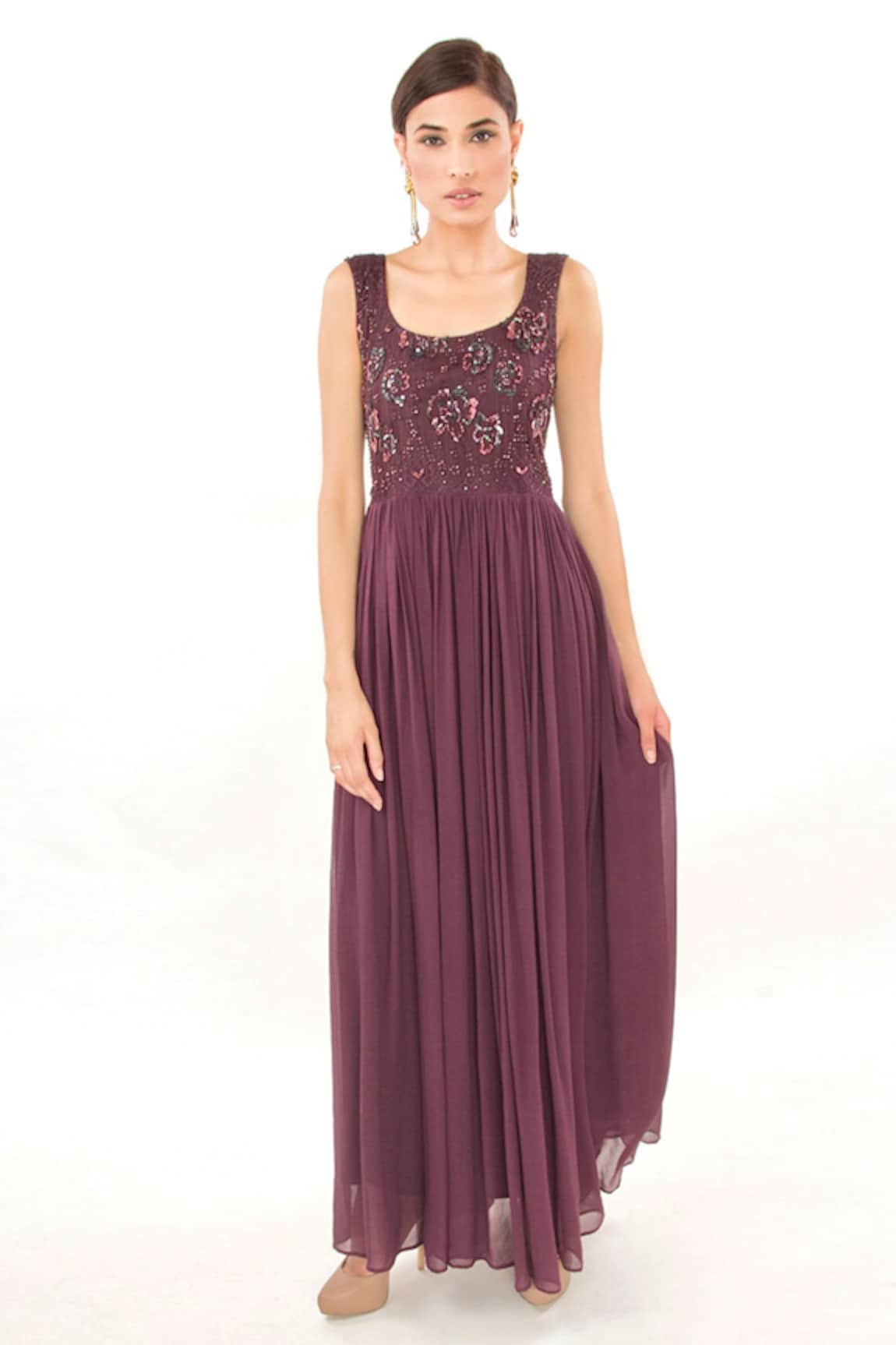 Jasmine Bains Sequin Embroidered Gown