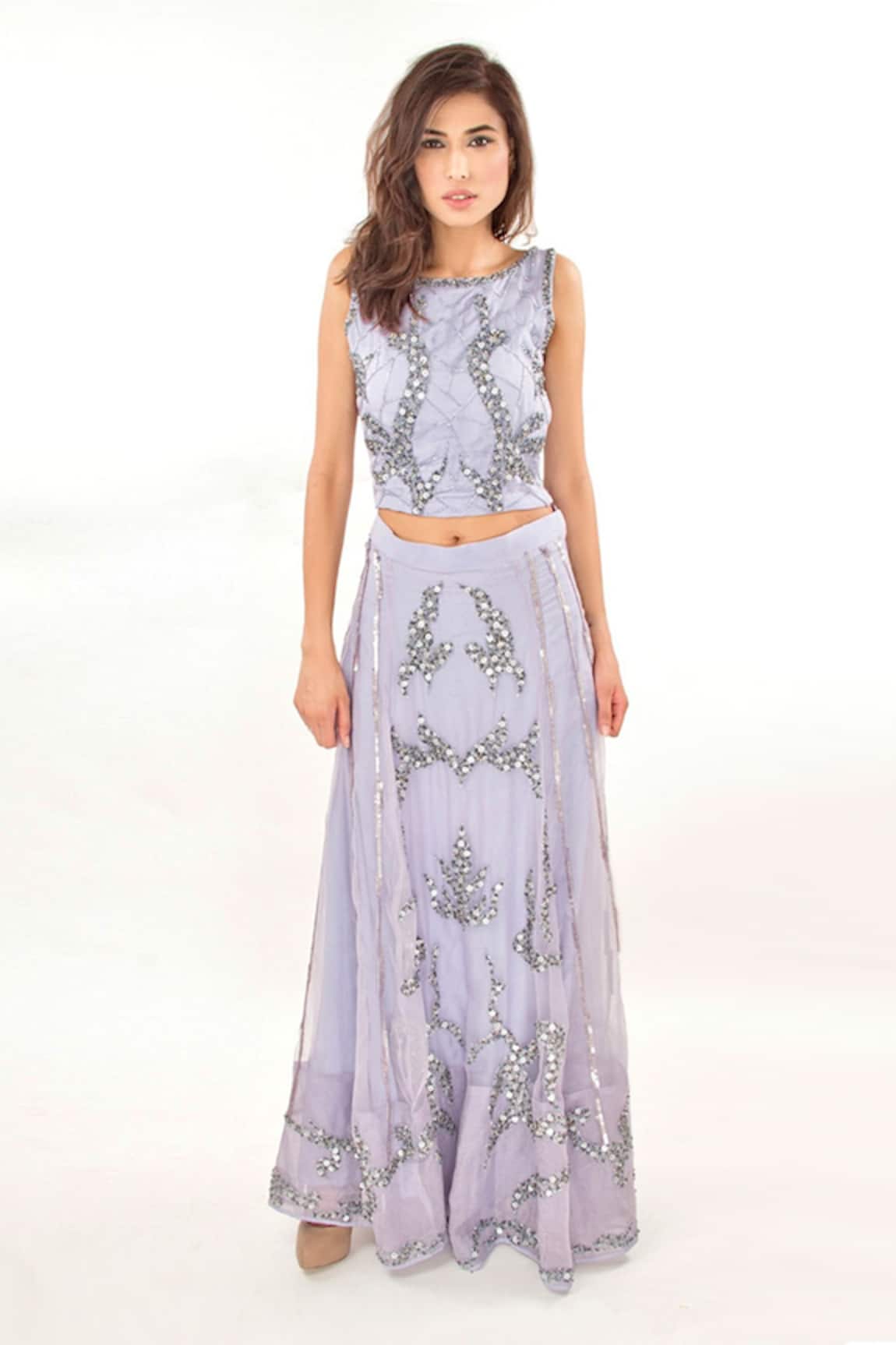Jasmine Bains Embroidered Top & Skirt Set