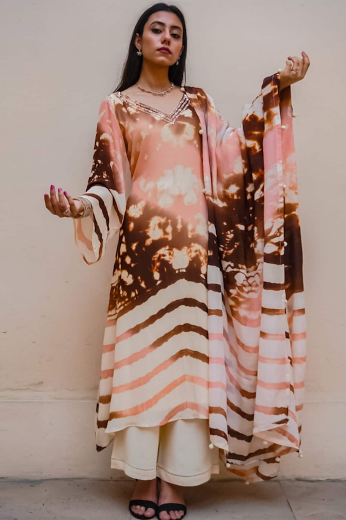 Jasmine Bains Tie-Dye Kurta Palazzo Set