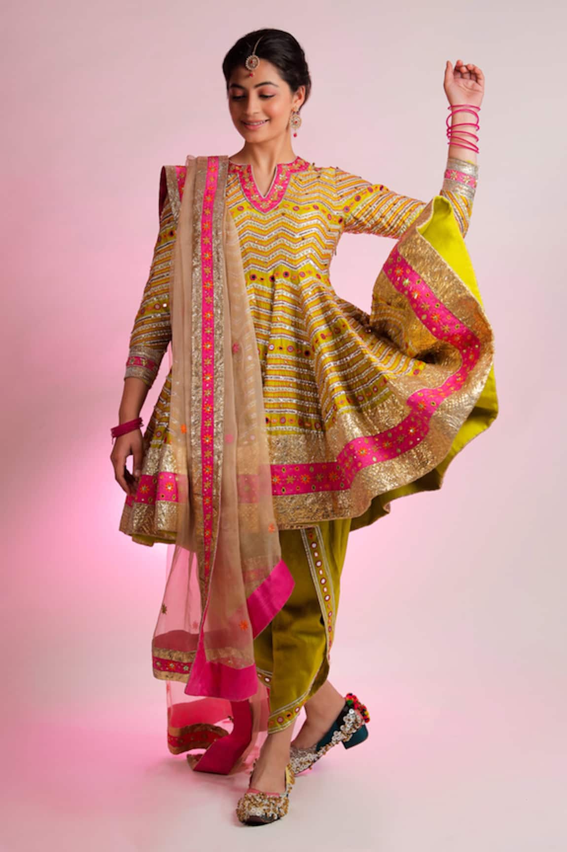 Jubinav Chadha Citra Embroidered Anarkali Set