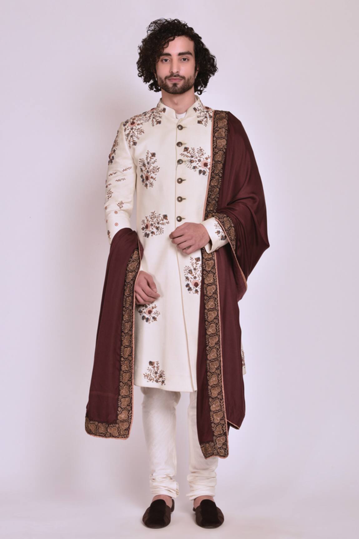 Jatin Malik Embroidered Sherwani Set 
