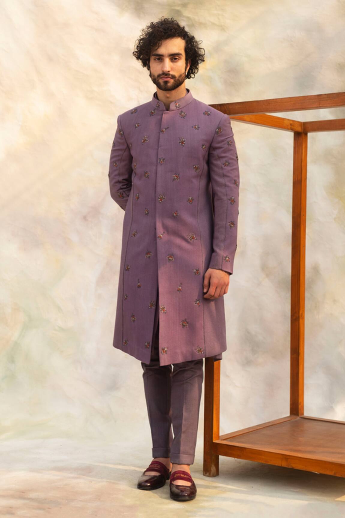 Jatin Malik Embroidered Sherwani Set