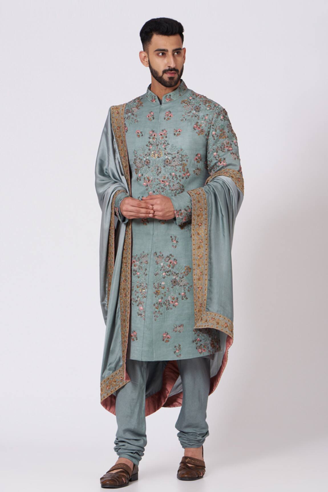 Jatin Malik Embroidered Sherwani Set