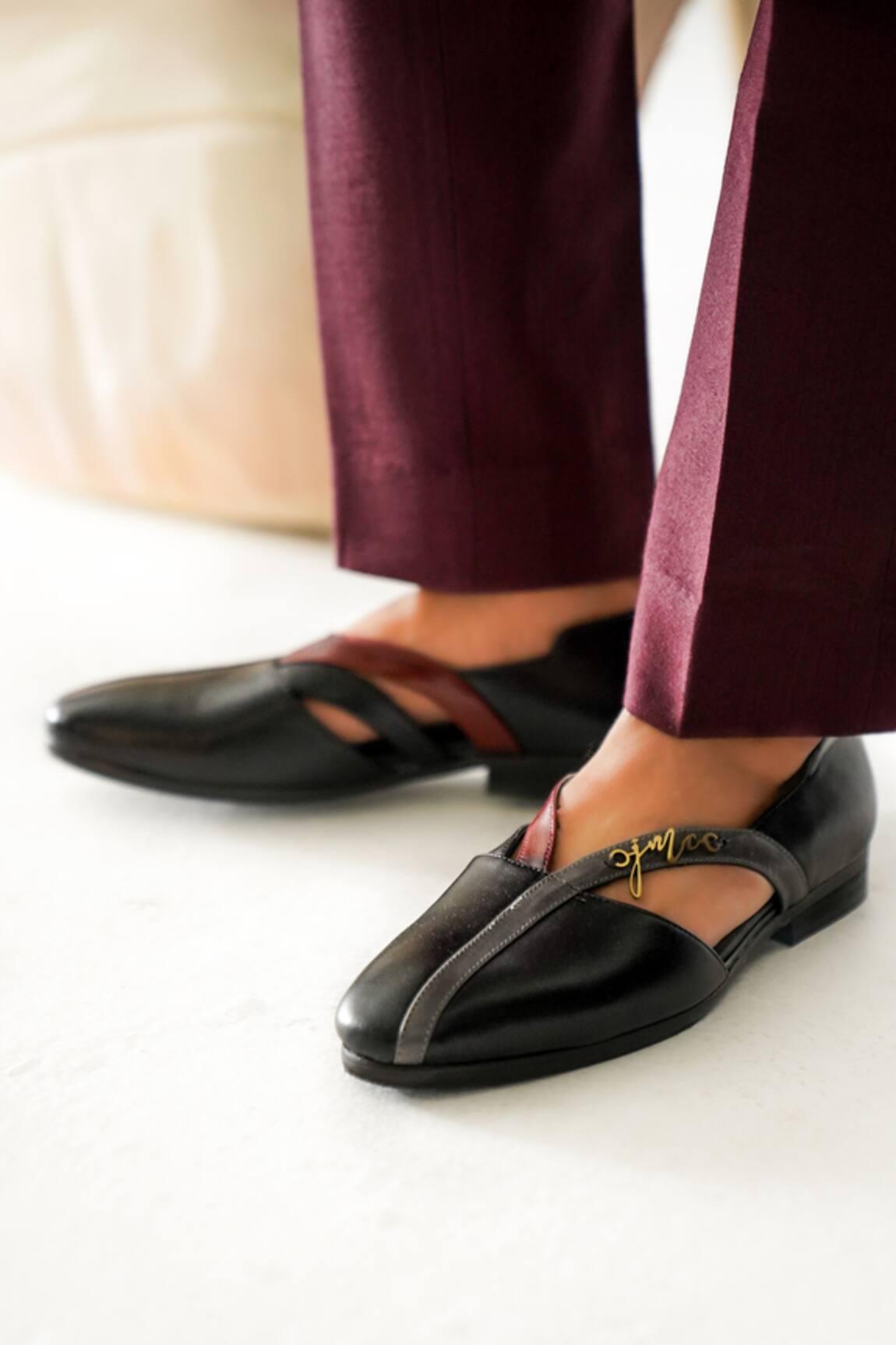 Jatin Malik V Strap Caligae Sandals 