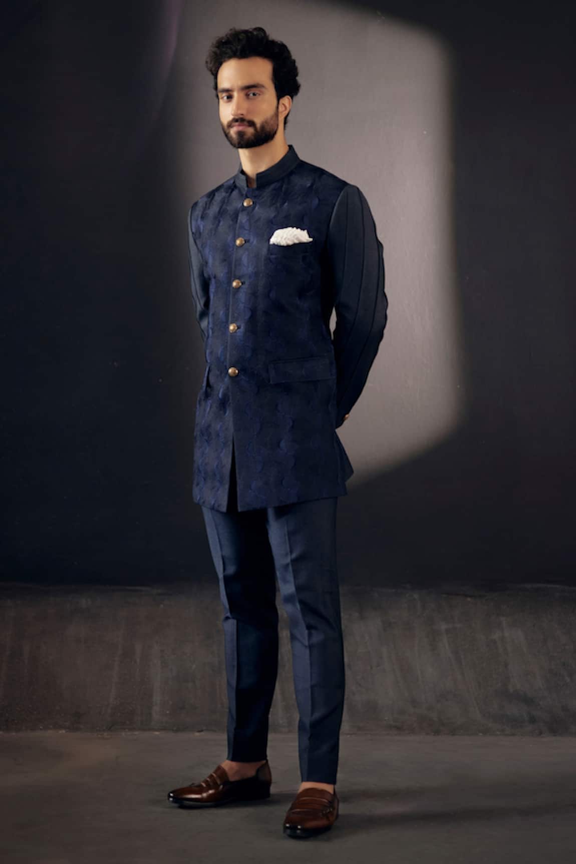 Jatin Malik Embroidered Bandhgala Set 