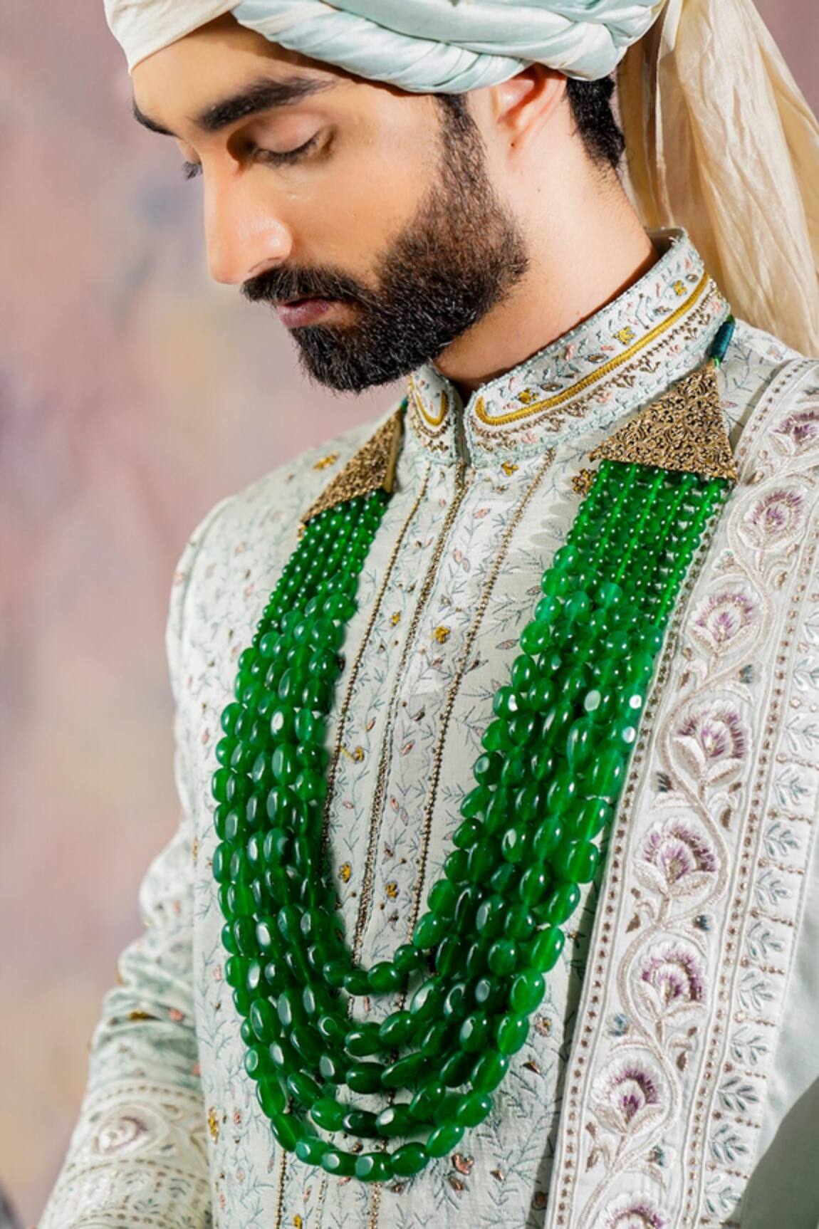 Jatin Malik Layered Stone Embellished Mala 