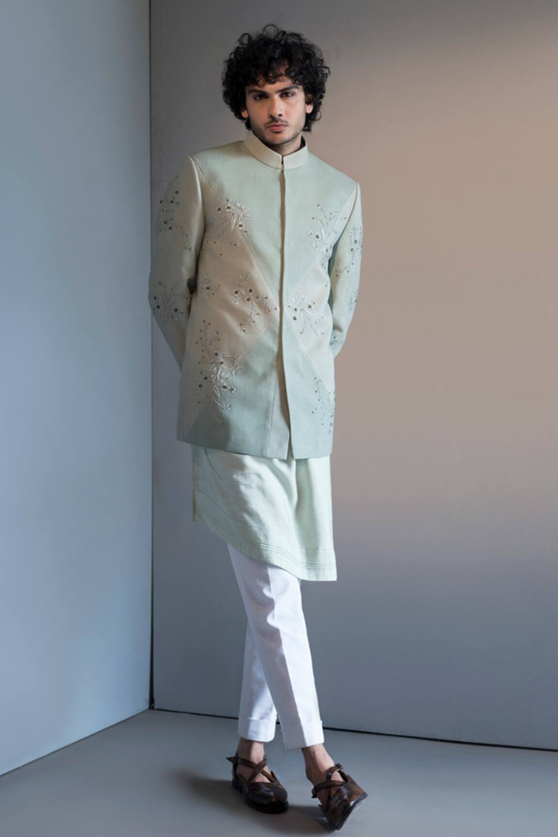 Jatin Malik Embroidered Bandhgala Set