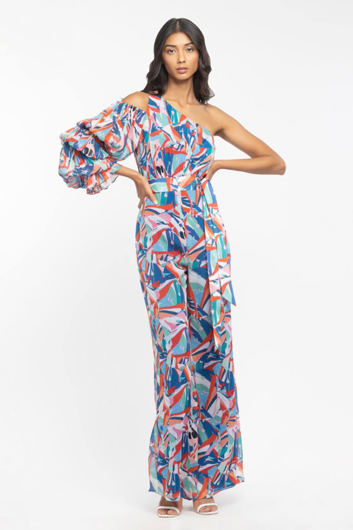 Mandira Wirk Resort One Shoulder Jumpsuit 