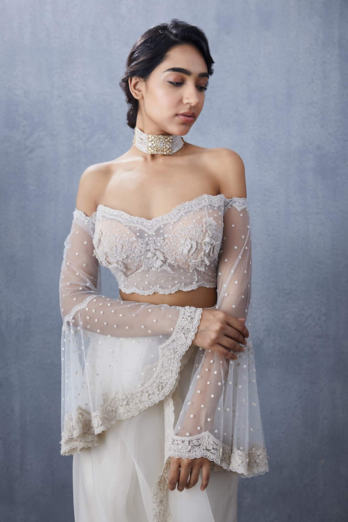 Torani Swetah Ela Off Shoulder Blouse 
