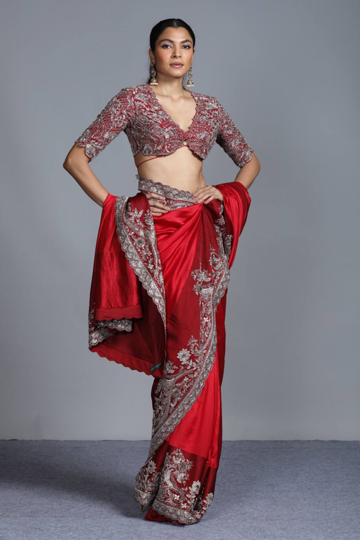 Jayanti Reddy Silk Saree with Blouse 