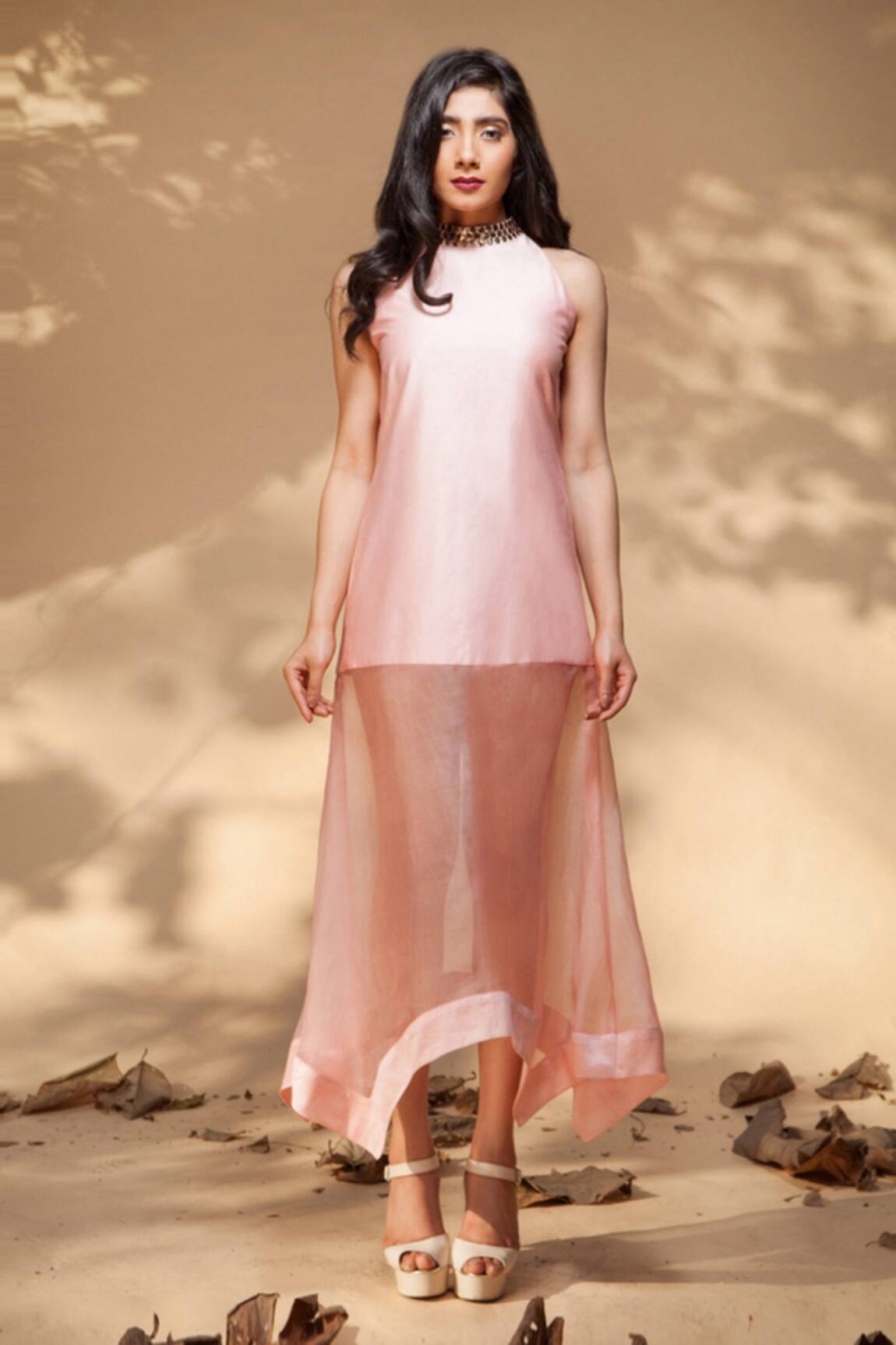 Jyoti Sachdev Iyer Chanderi Sheer Dress