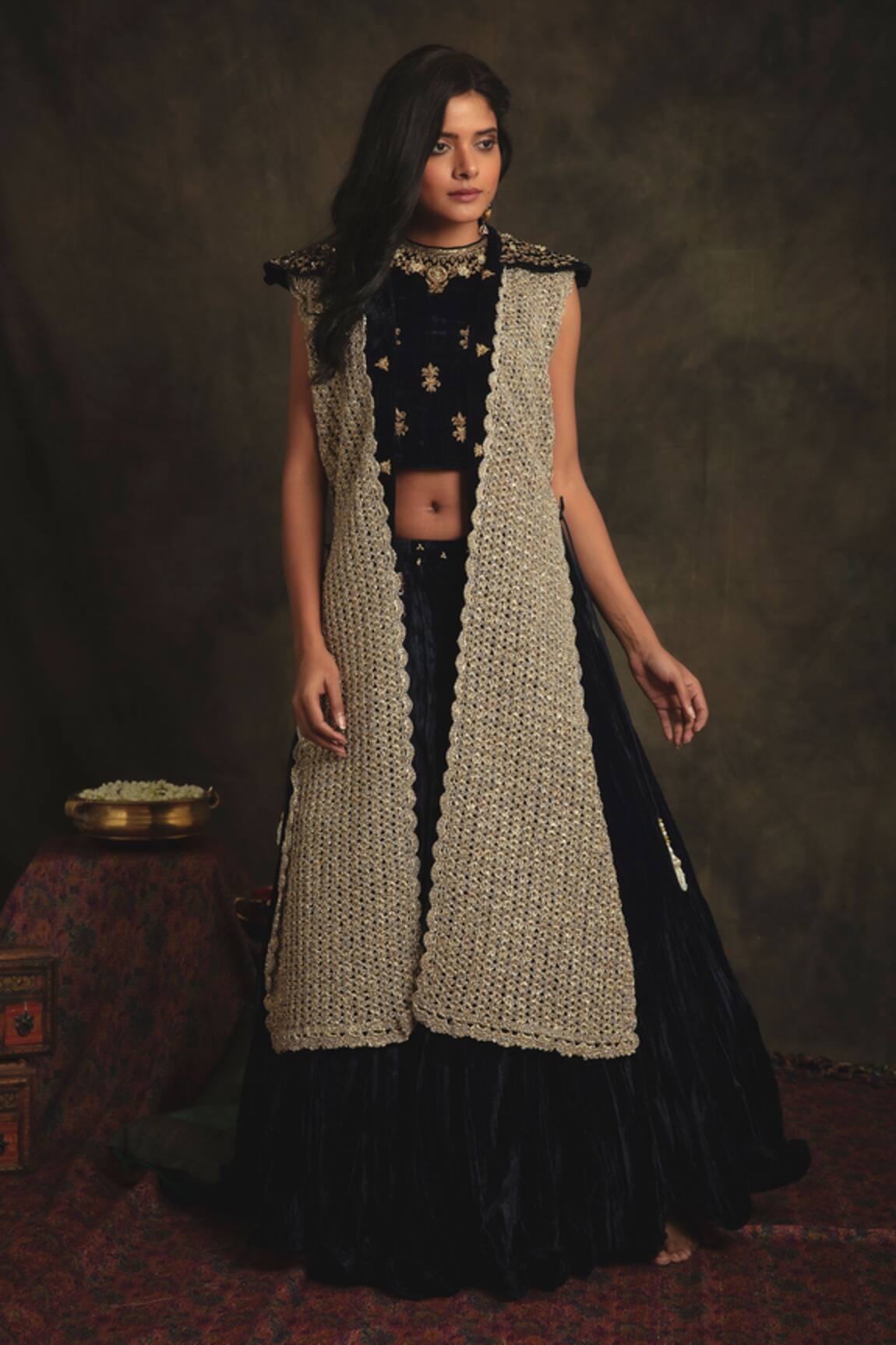 Nikita Vishakha Padmini Lehenga Set With Jacket