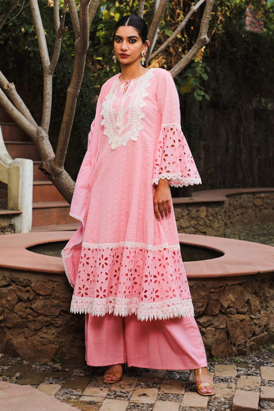 Enaarah Cutwork Kurta & Sharara Set