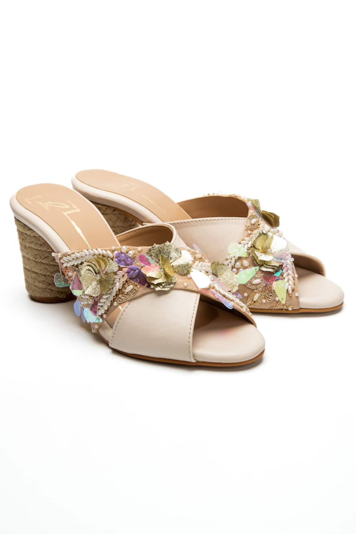 Nidhi Bhandari Embroidered Block Heels 