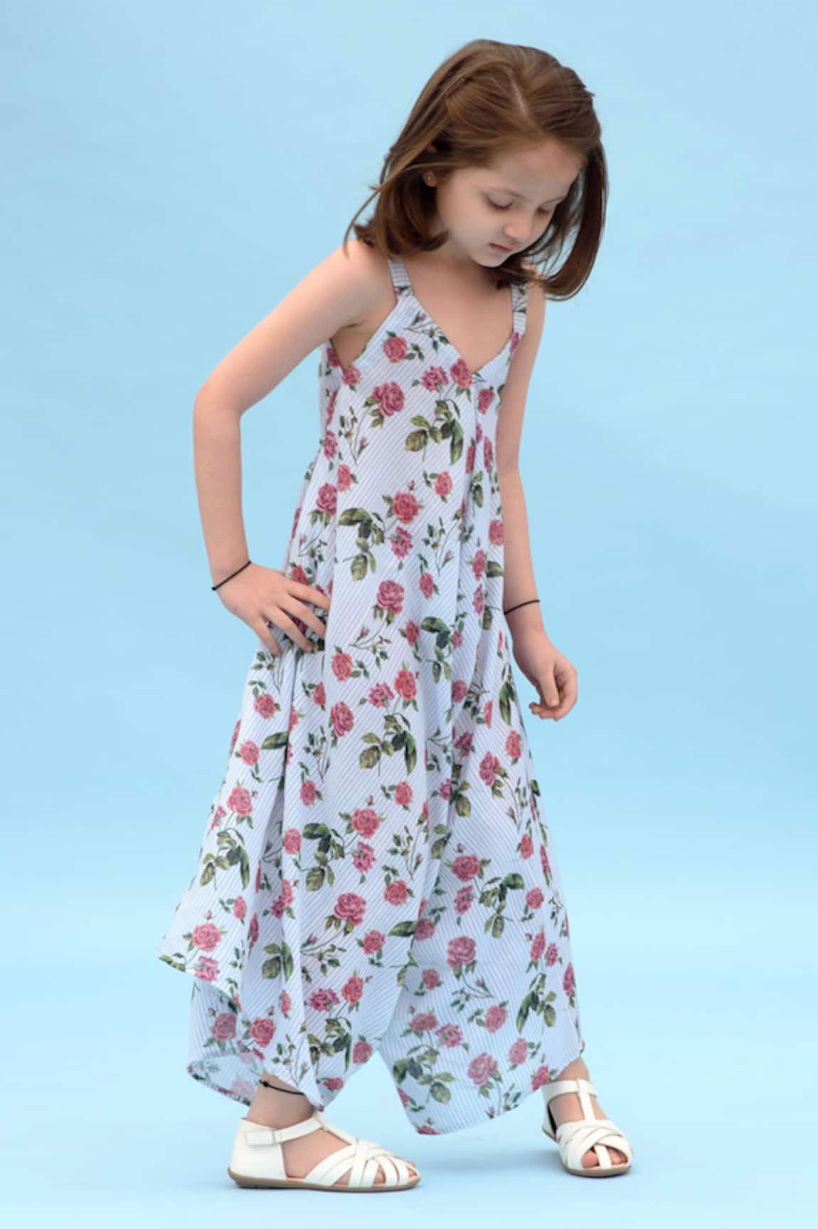 Pasha India Linen Printed Jumpsuit 