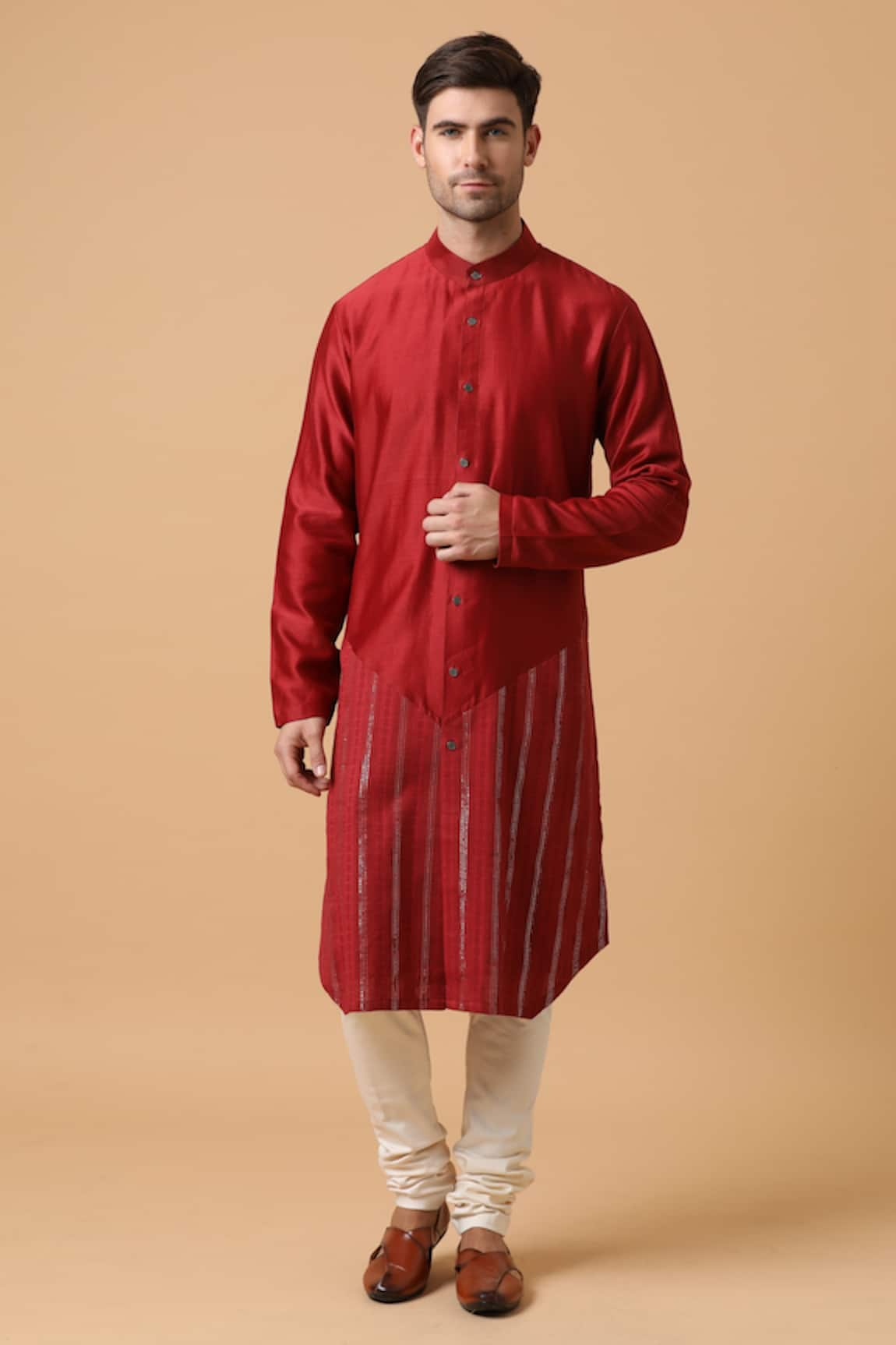 Kudrat Couture Panelled Kurta Set