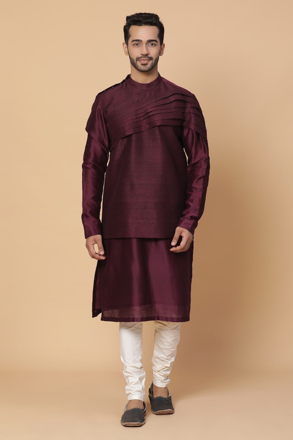 Kudrat Couture Pleated Kurta Set