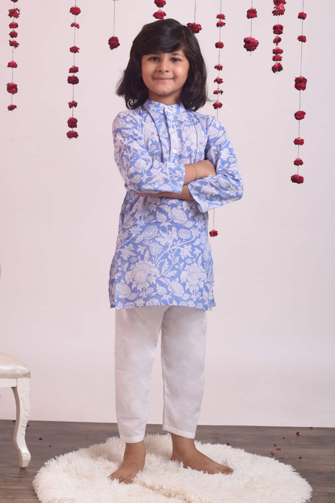 THE COTTON STAPLE Cotton Printed Kurta Set 