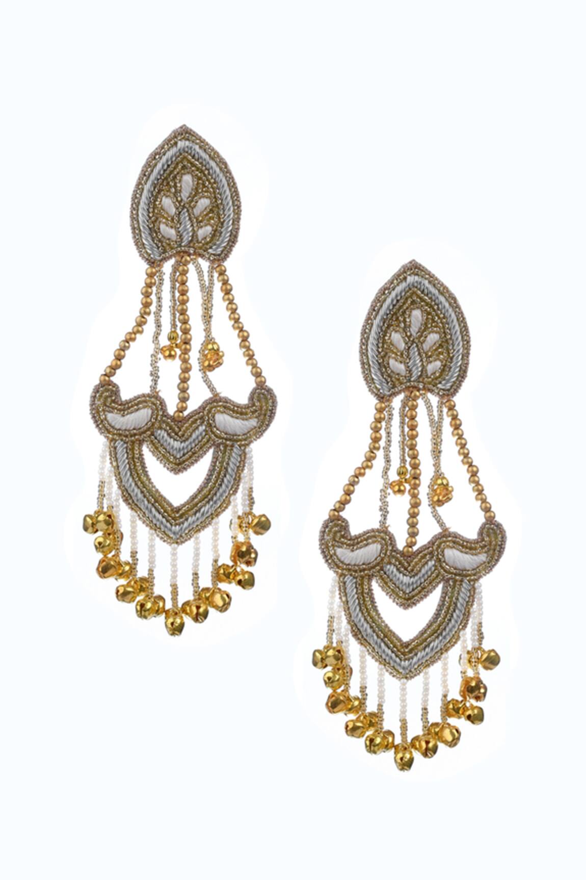 Kanyaadhan By Dhirajaayushi Ghungroo Drop Earrings 