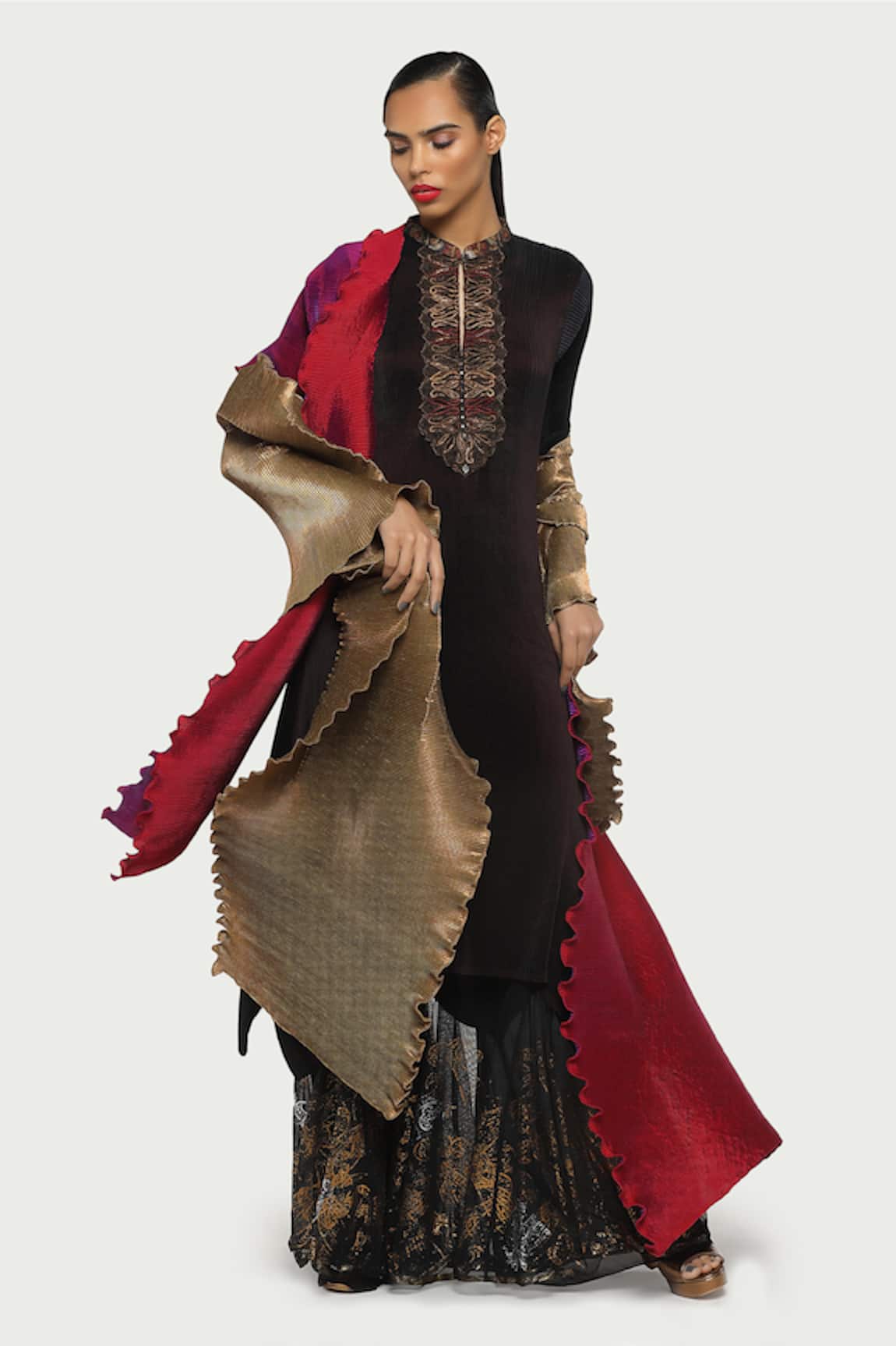 Kiran Uttam Ghosh Pleated Kurta