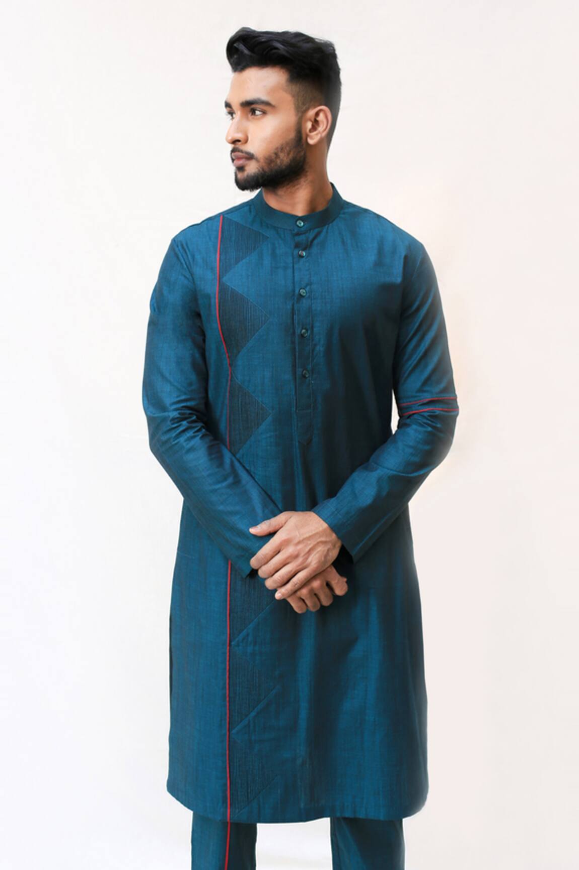 Kaha Pintuck Straight Kurta