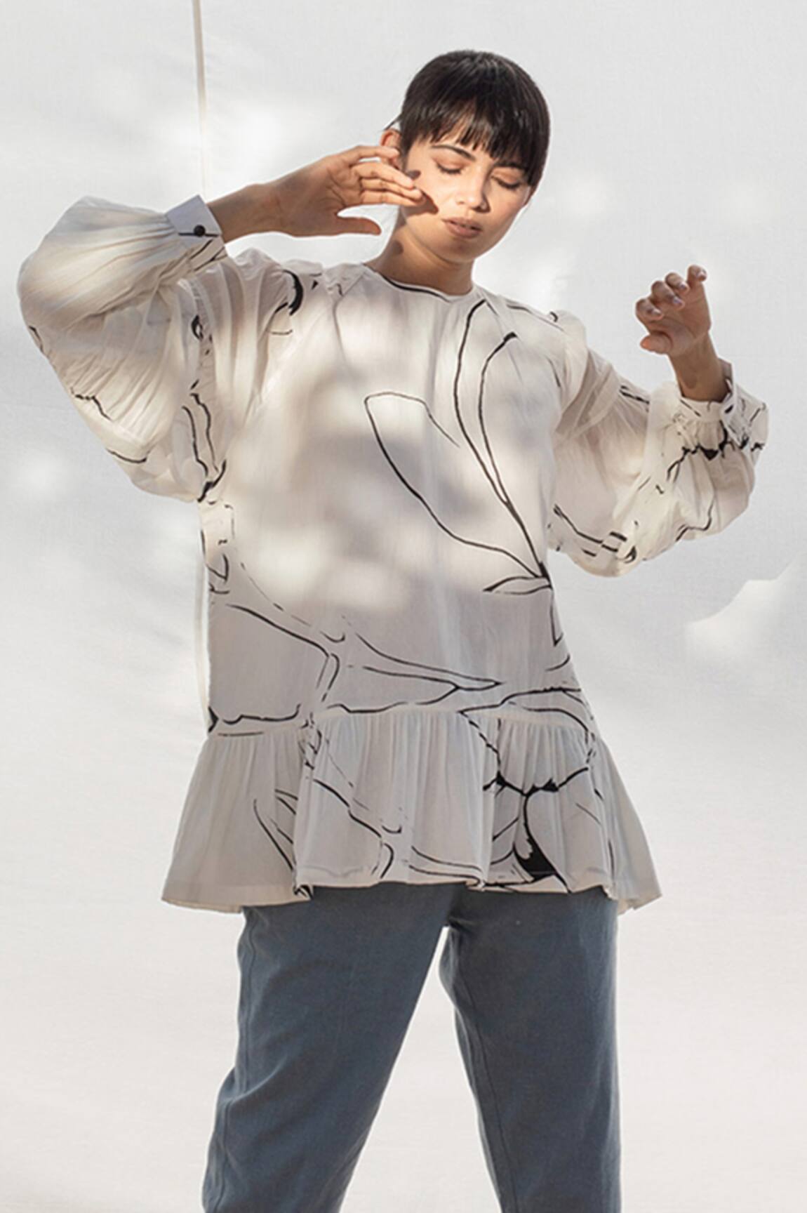 Kharakapas Anti-Fit Printed Top