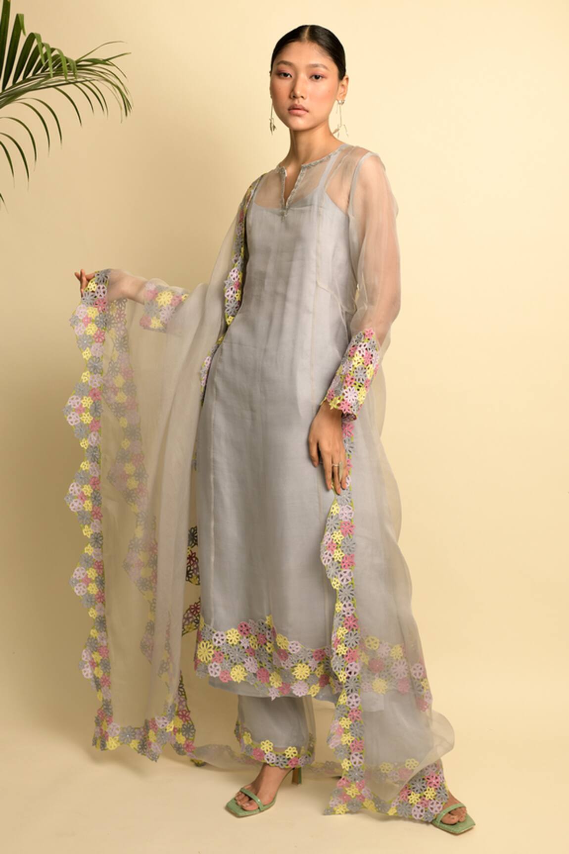 Karishma Khanduja Bareilly Organza Kurta Set 