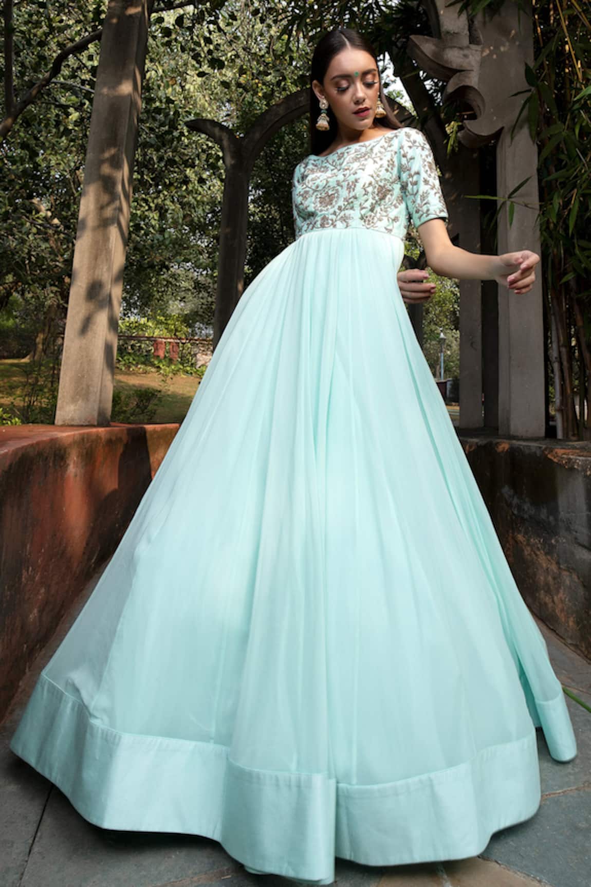 Keerthi Kadire Embroidered Gown