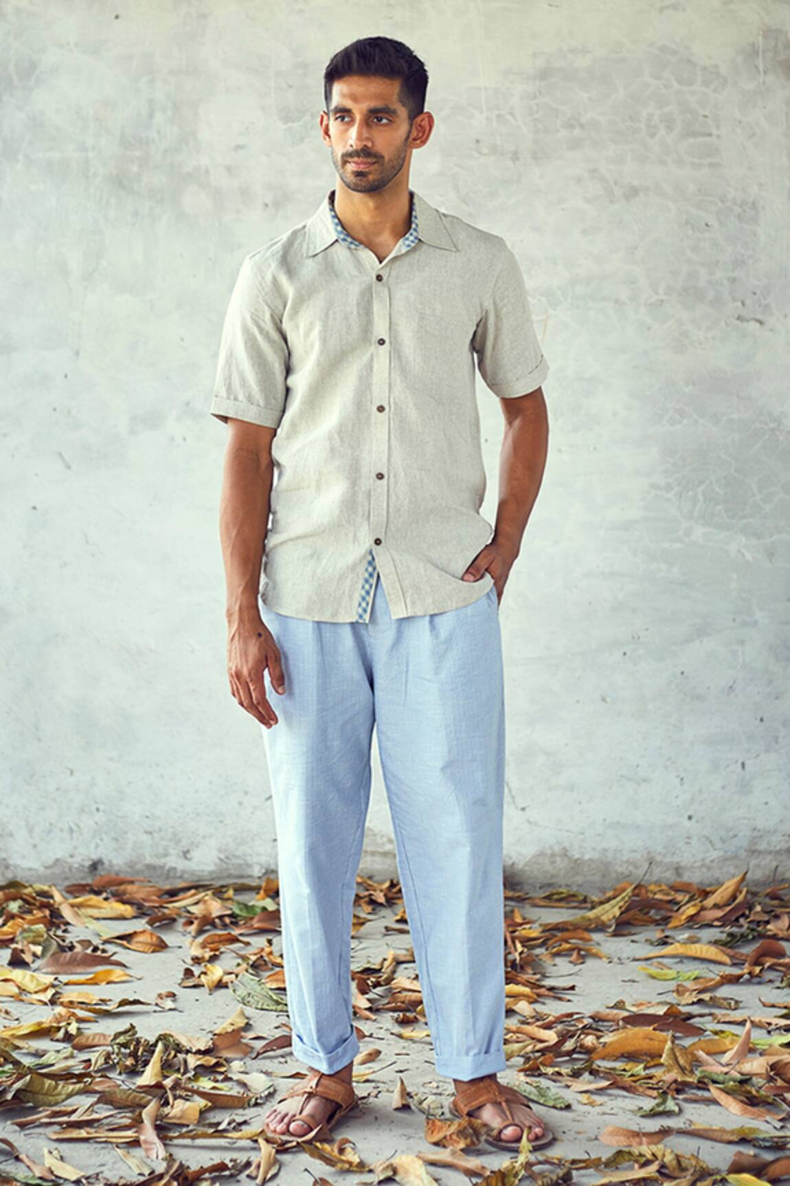 Kharakapas Light House Linen Shirt