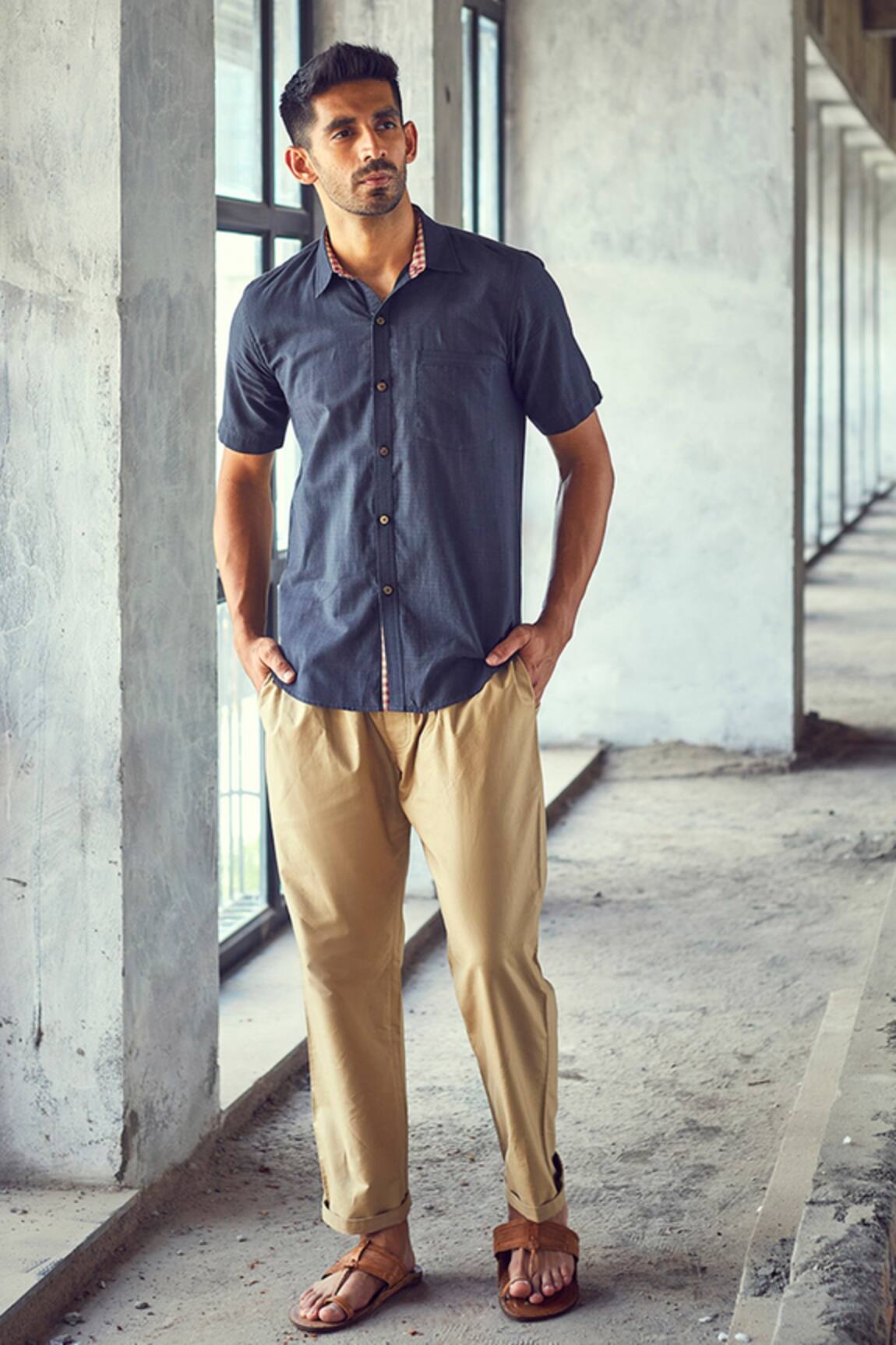 Kharakapas Dim Night Collar Shirt