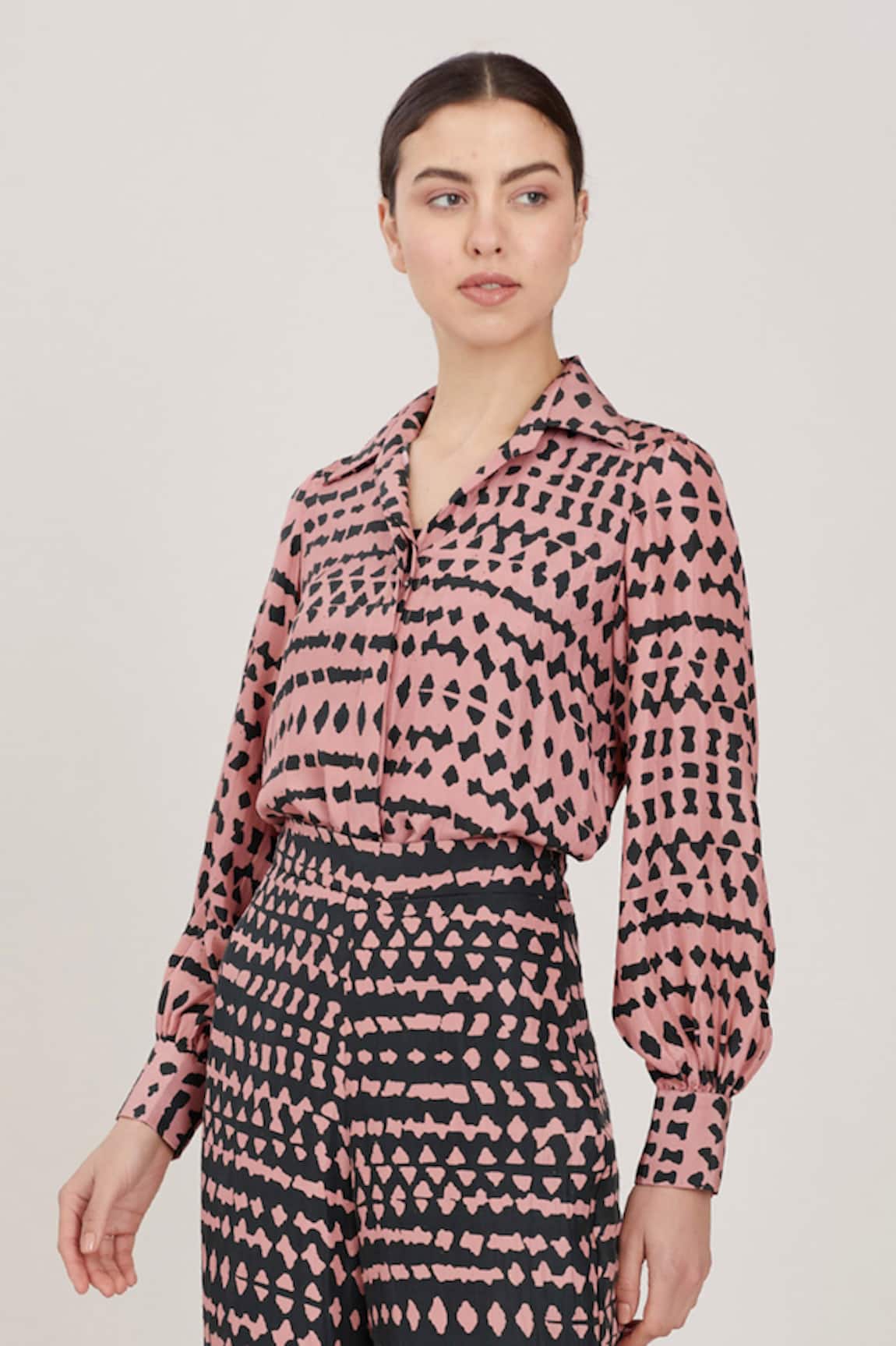 KoAi Abstract Print Shirt 