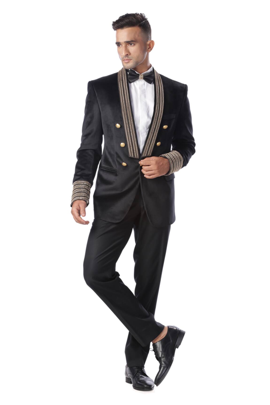 Kommal Sood Embroidered Tuxedo & Pant Set