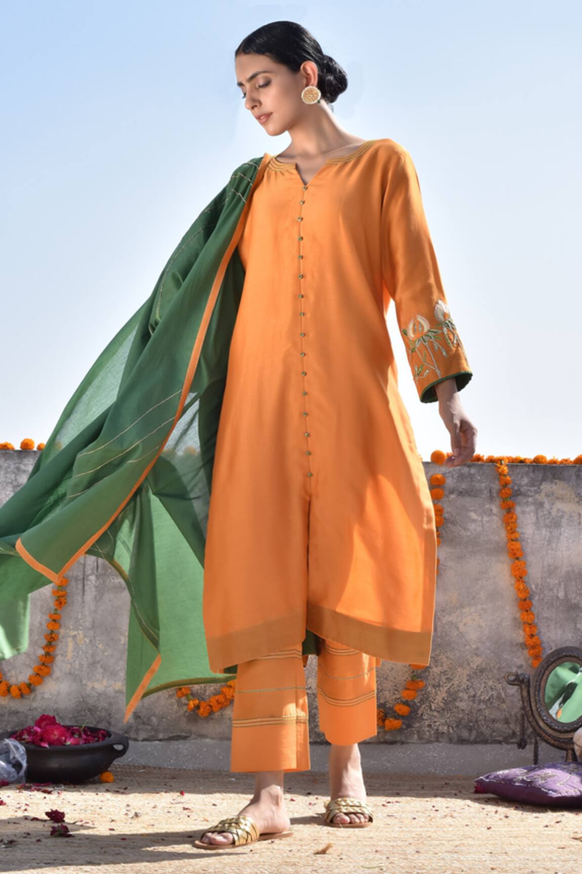 Kanika Sharma Chanderi Kurta Set 