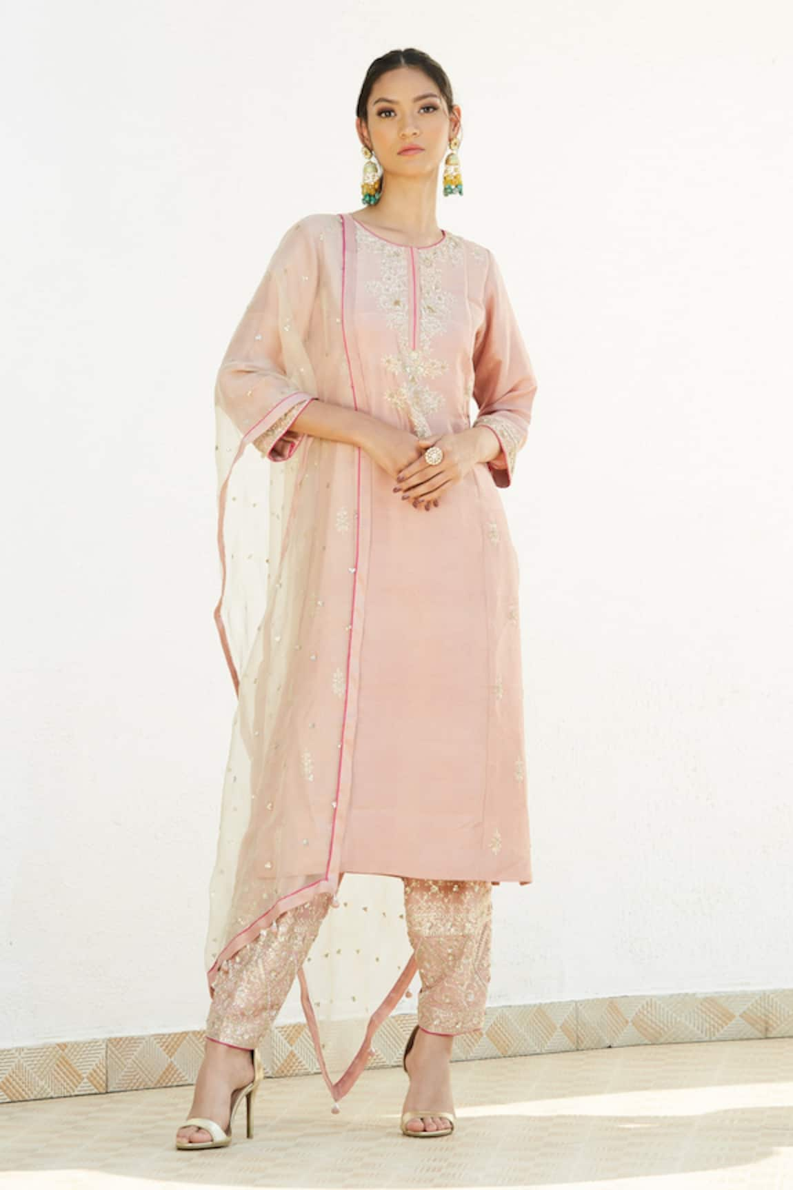 Romaa Hand Embroidered Kurta Set