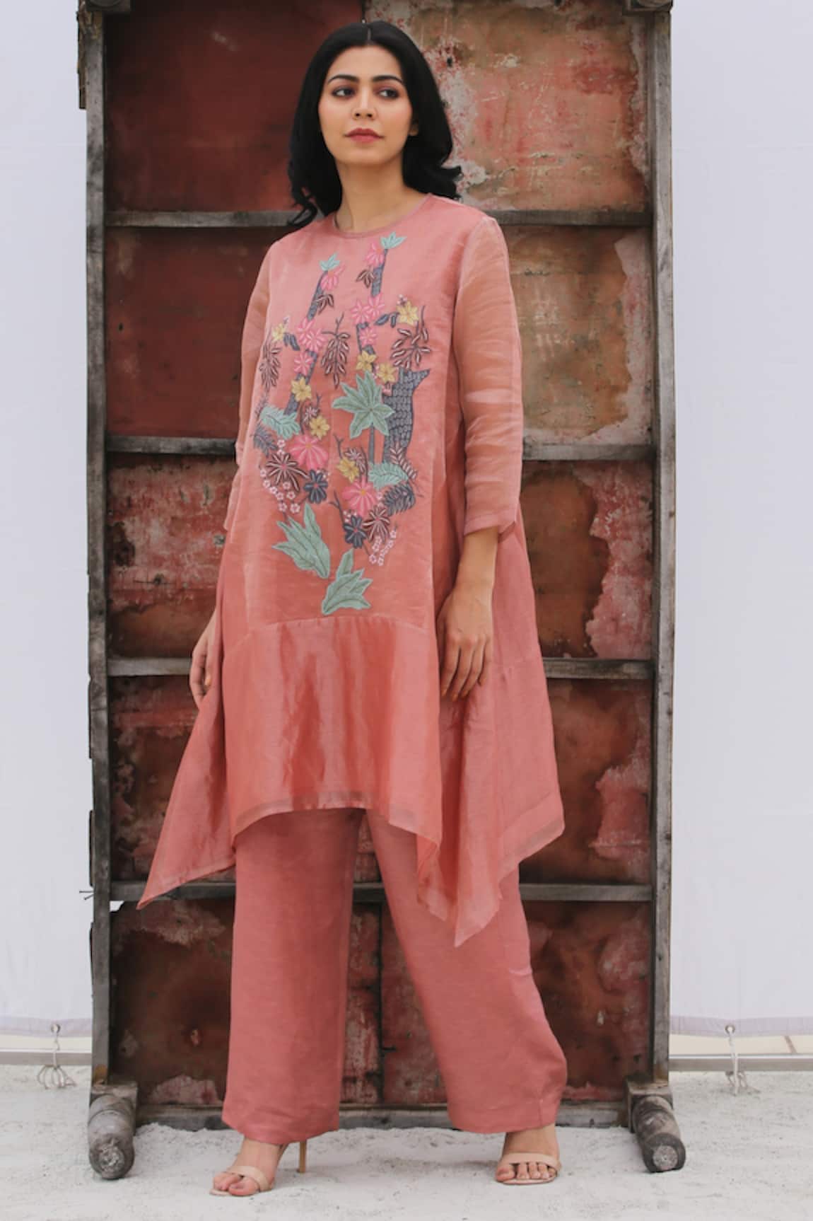 Oja Tissue Silk Tunic & Pant Set