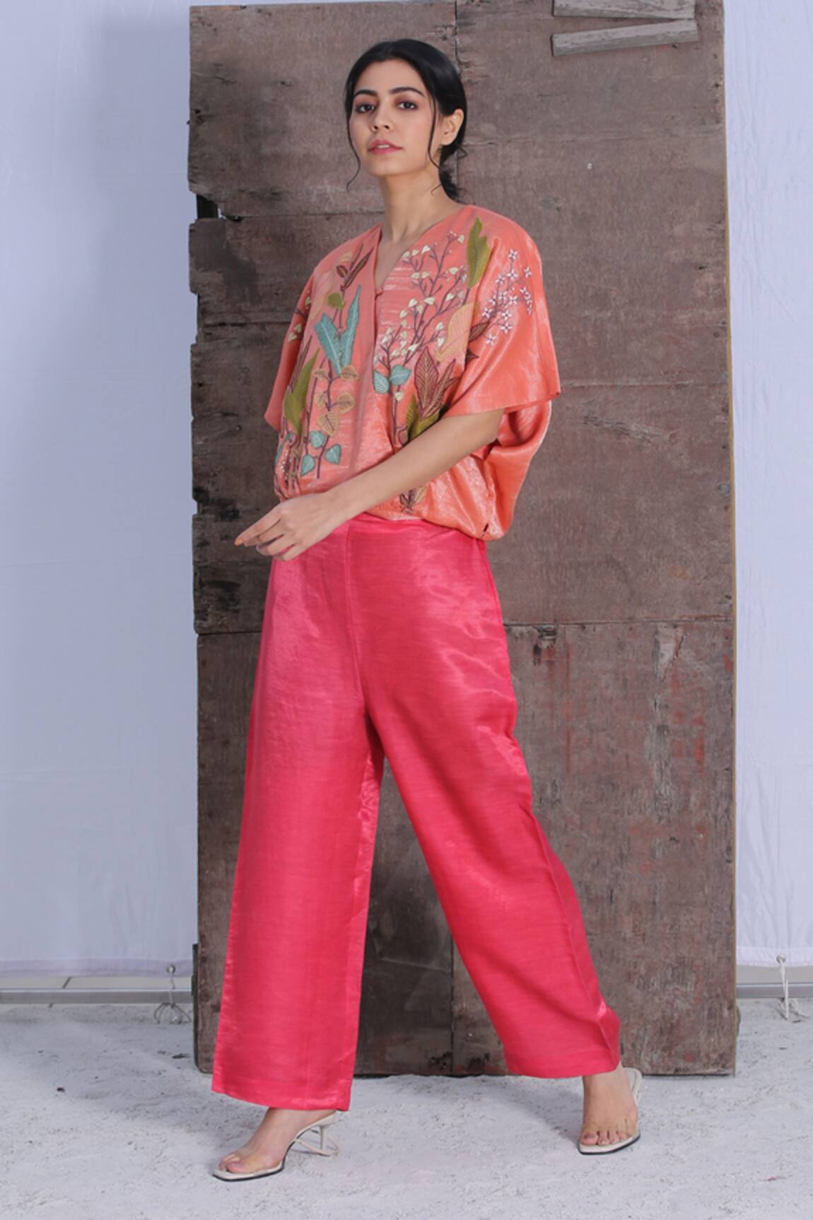 Oja Handloom Applique Shirt & Pant Set 