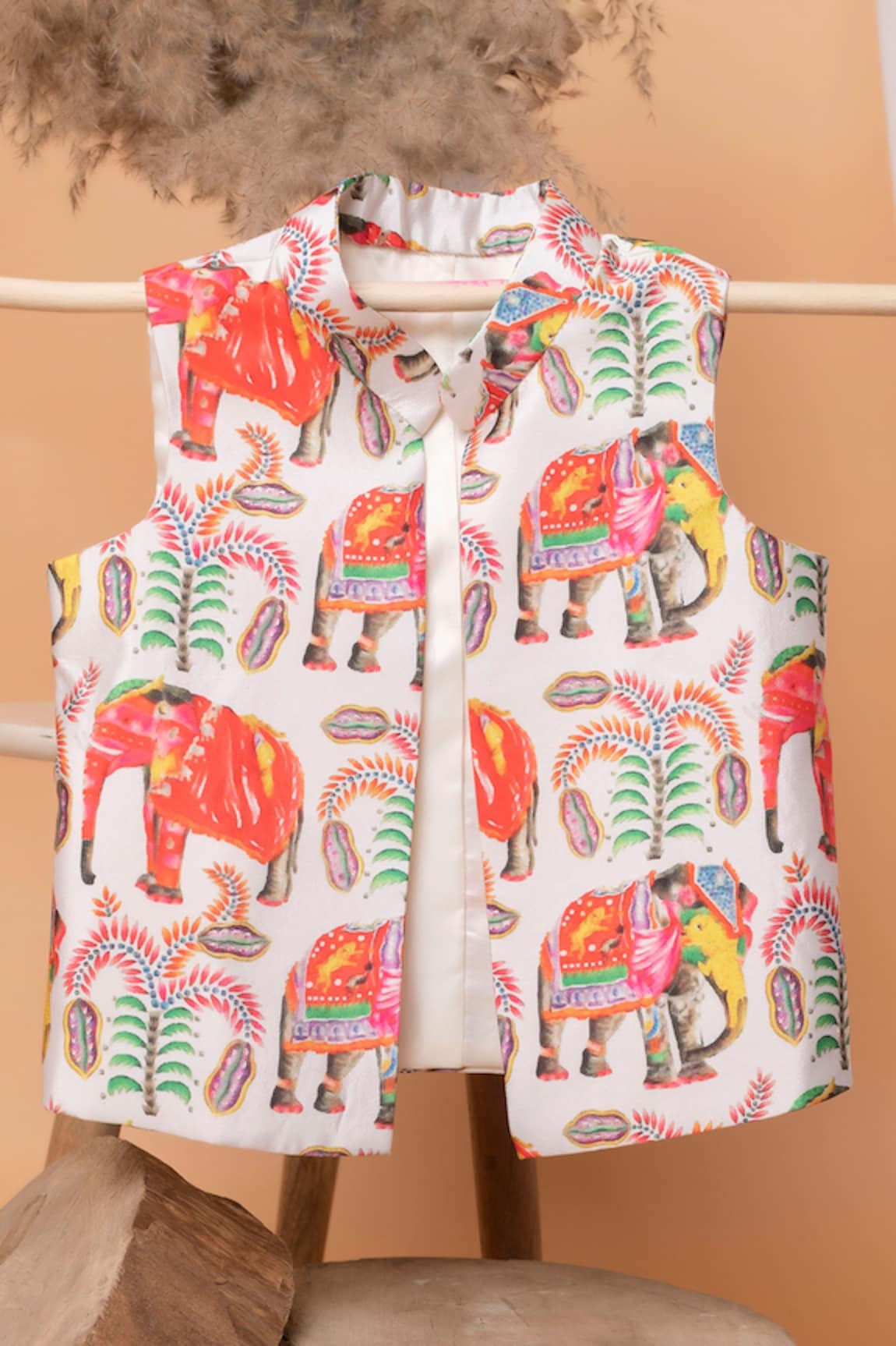 Lil Angels Elephant Print Bundi