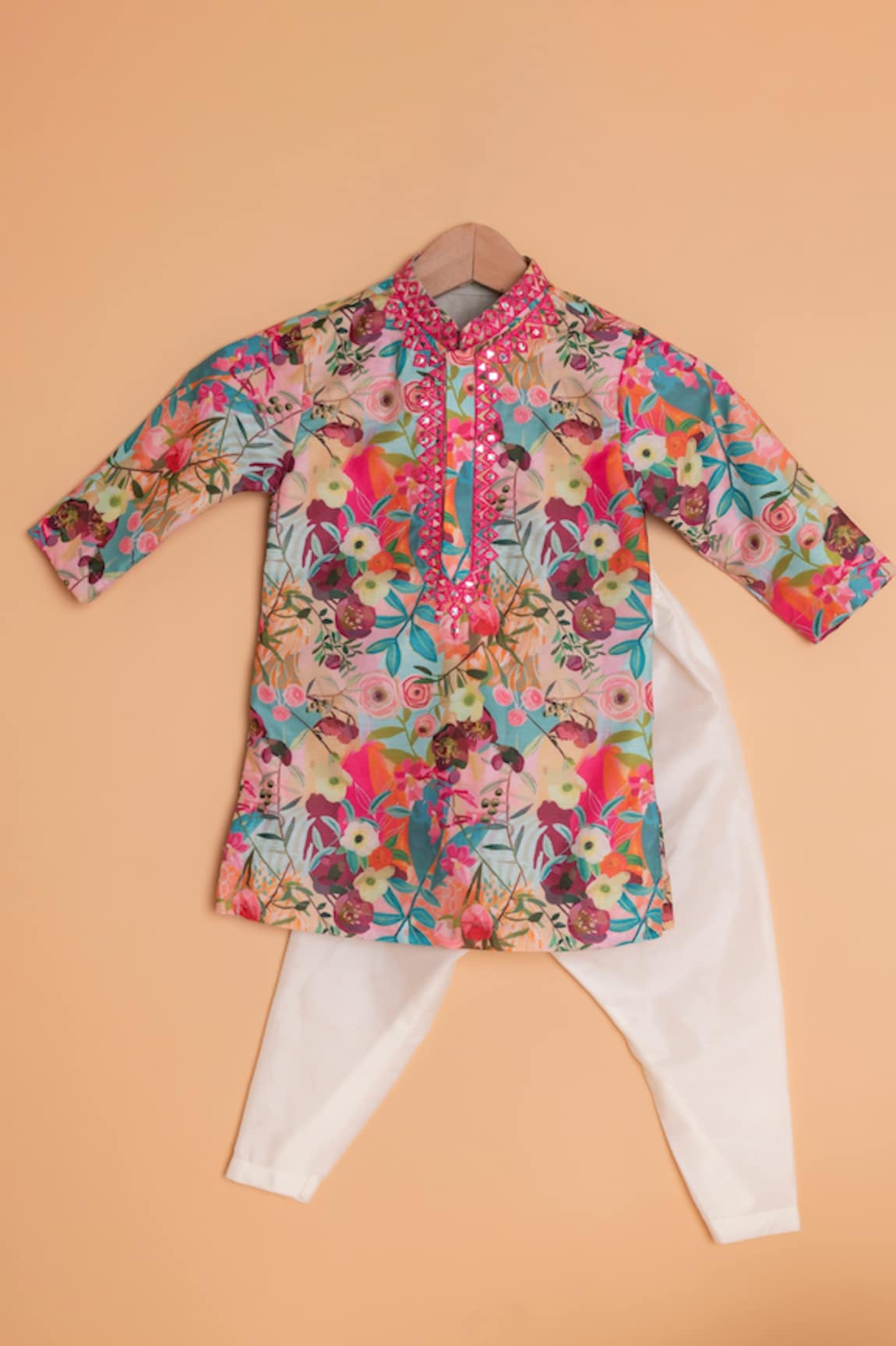 Lil Angels Floral Print Kurta Set