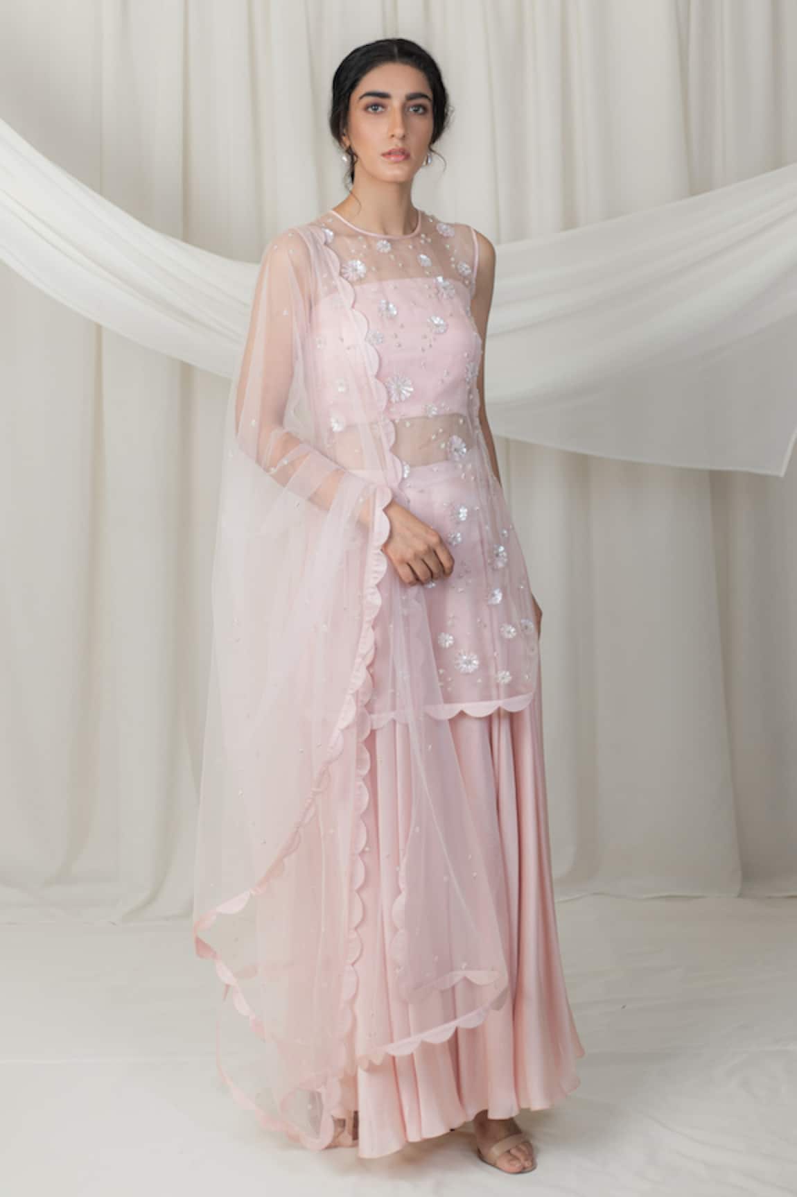 Lavanya Ahuja Silk Organza Tunic Set