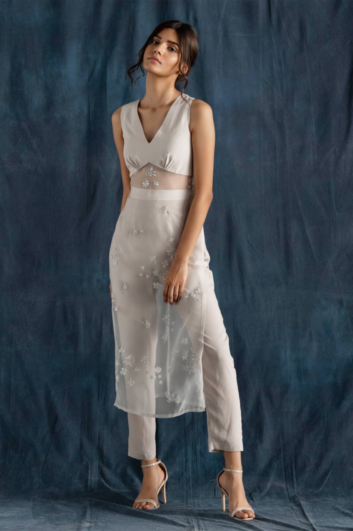 Lavanya Ahuja Silk Organza Tunic & Pant Set