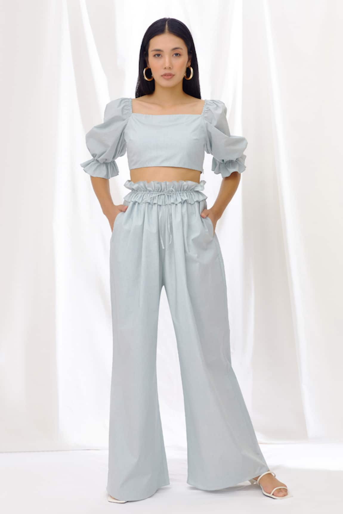 Lavanya Ahuja Puff Sleeve Top & Pant Set