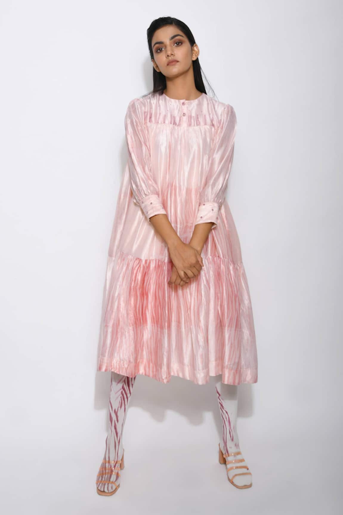 The Loom Art Handwoven Shibori Dress