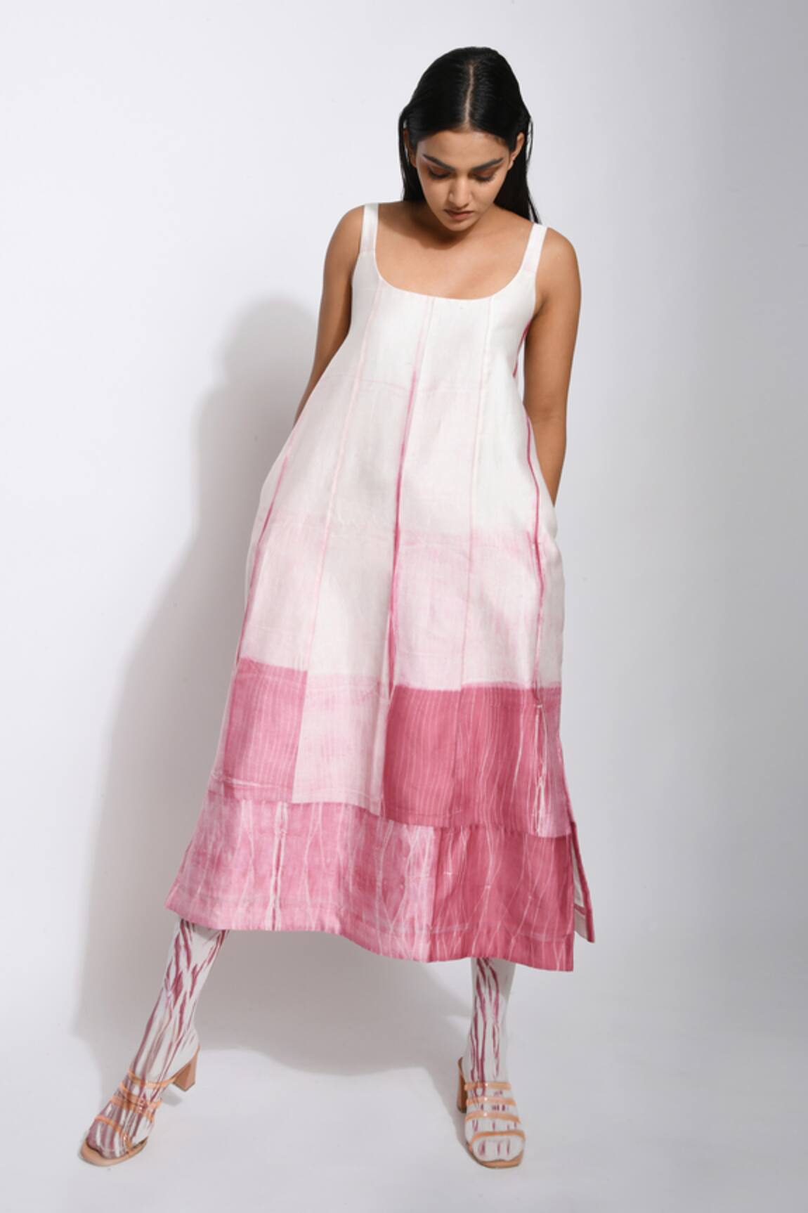 The Loom Art Chanderi Silk Shibori Tunic