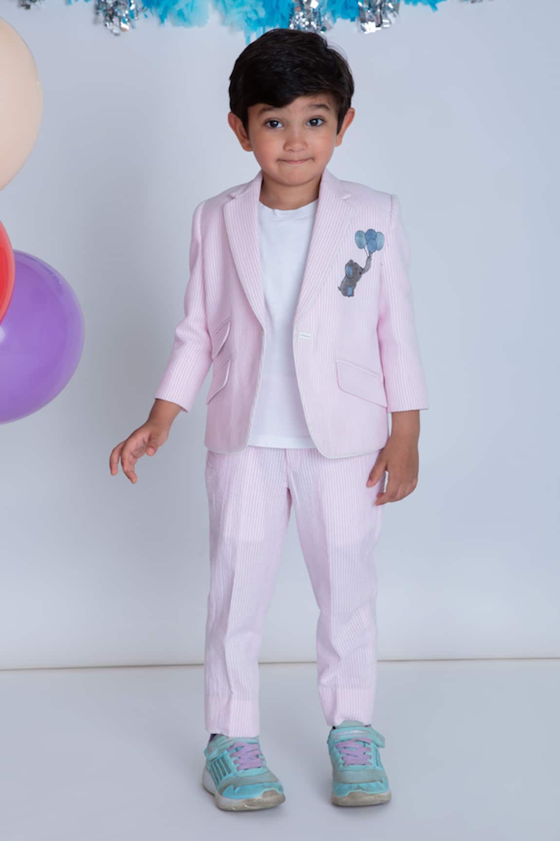 LITTLE BOYS CLOSET Striped Suit Set 