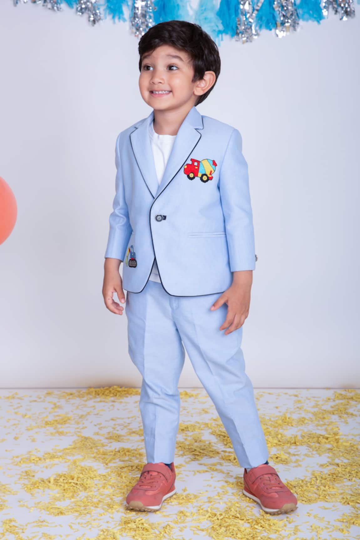 Little Boys Closet by Gunjan Khanijou Embroidered Suit Set