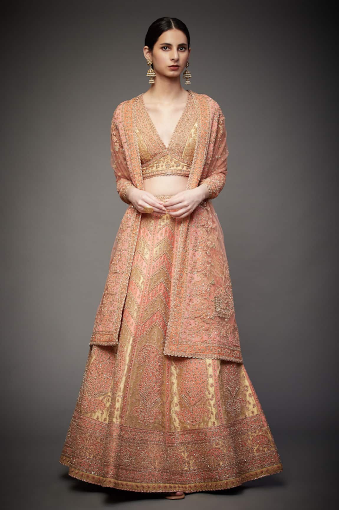 RI.Ritu Kumar Silk Bridal Lehenga Set 