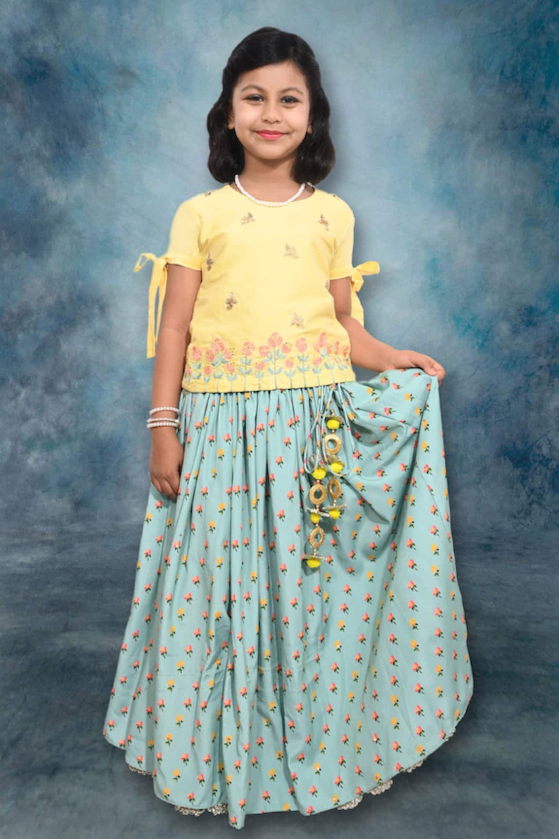Little Brats Printed Lehenga Set
