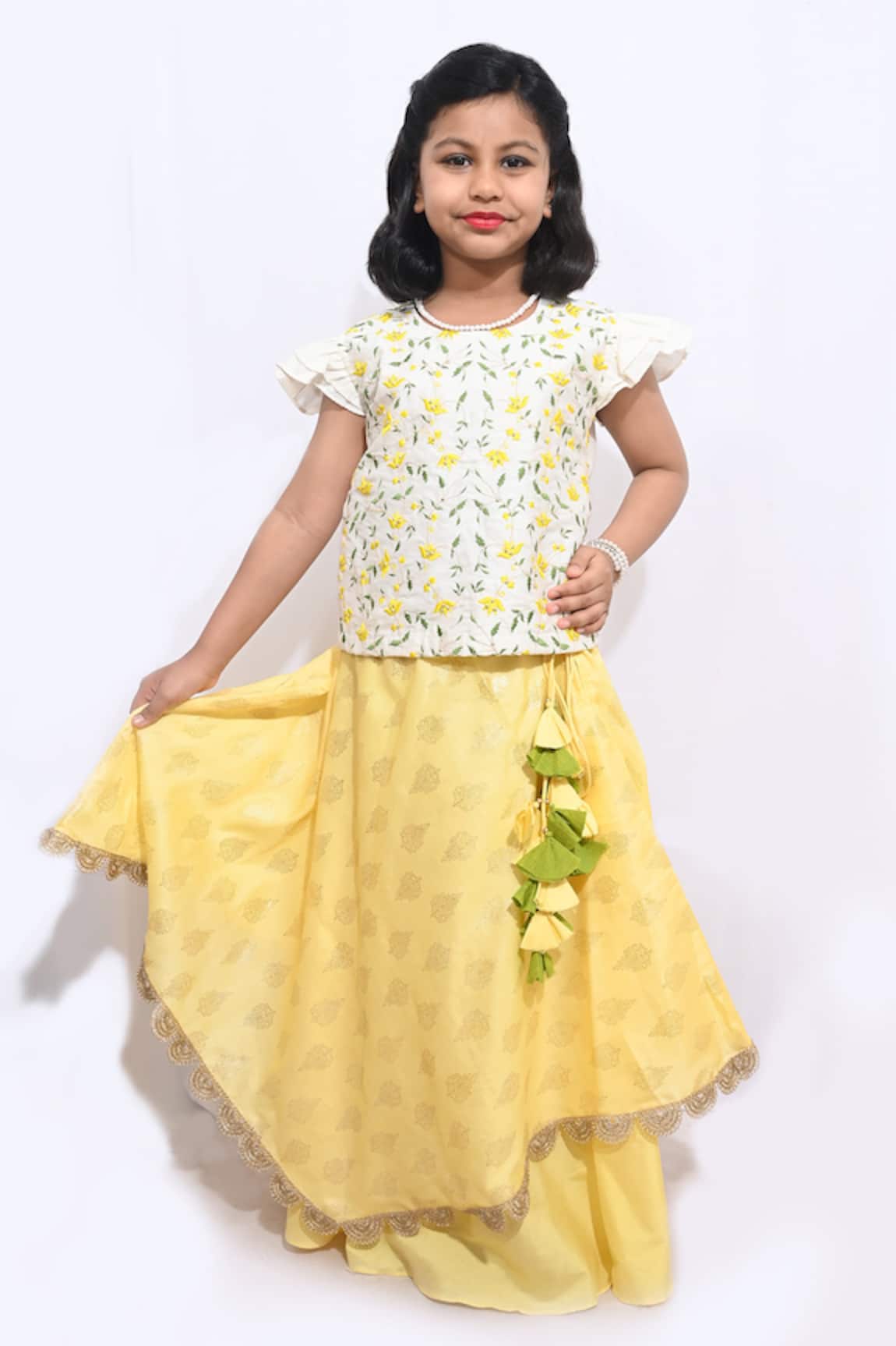 Little Brats Printed Lehenga Set